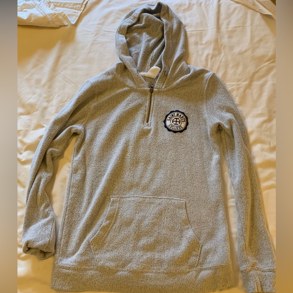 Quarter zip Saint Mary’s College sweatshirt.